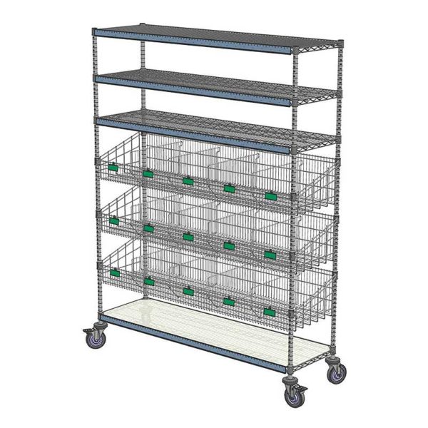 Q-Tower Storage Tower Large with Wire Baskets