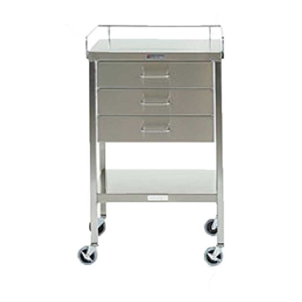 Stainless Steel Instrument Table with Three Drawers