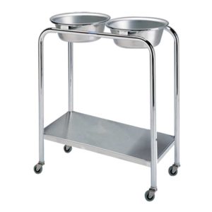 Stainless Steel Double Basin Stand