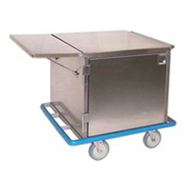 Steel Cabinet Cart with Side Table